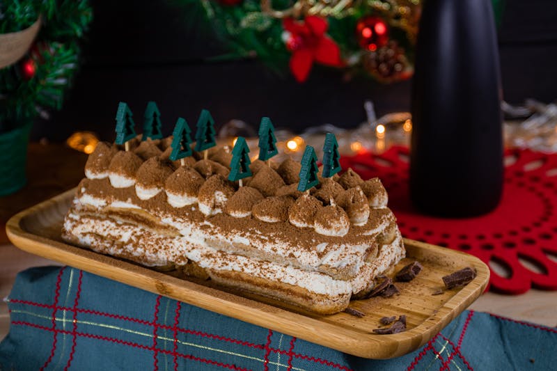 Classic Italian tiramisu with espresso and mascarpone